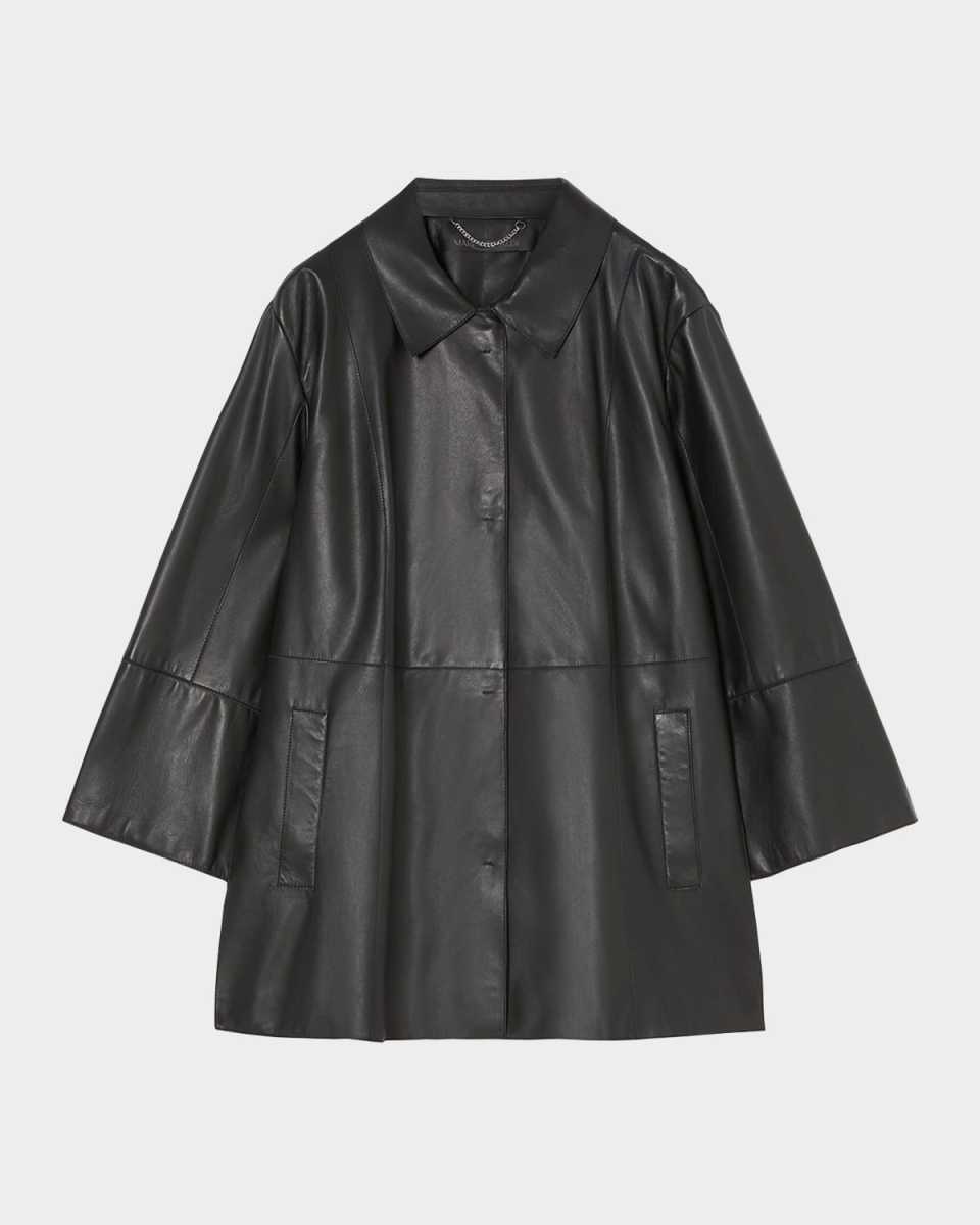 Plus Size Magico Lambskin Leather Jacket
